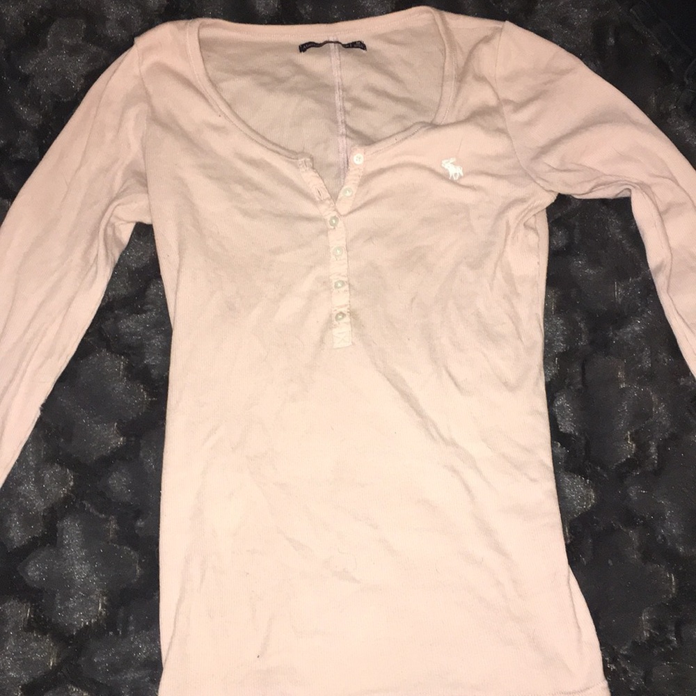 Powder pink long sleeve top
